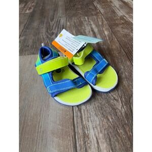 Stride Rite 360 Asher toddler Boys Blue Lime Water Friendly Sandals Size 6 NEW